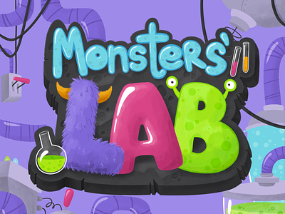 Monsters' Lab | Mobile game concept animation app casual concept game illustration lab logo mobile monsters ui ux