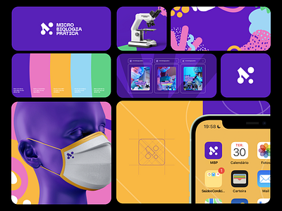 Microbiologia Prática - Branding app branding design graphic design illustration logo