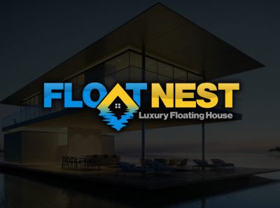 Floating Homes Logo Design 3d branding graphic design logo