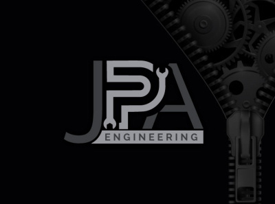 Engineering Company Logo 3d branding design graphic design illustration logo typography ui ux vector
