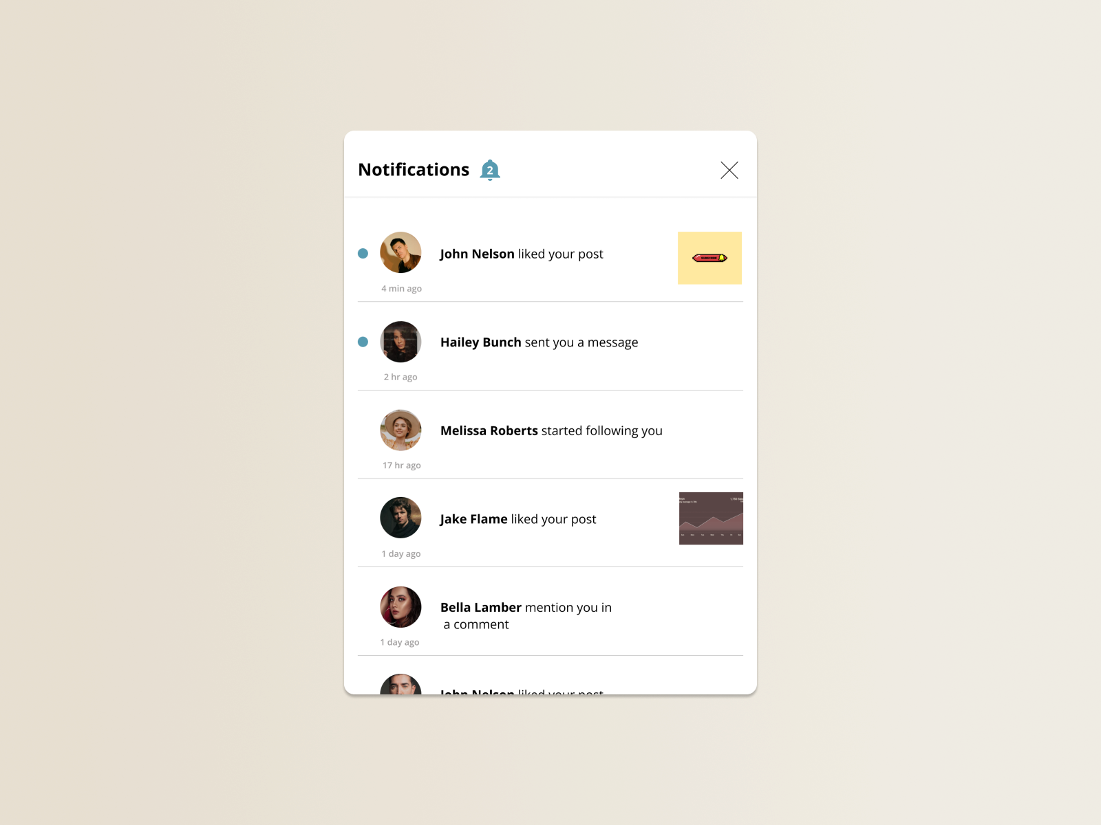 Activity Feed Design by Buse Arıcan on Dribbble