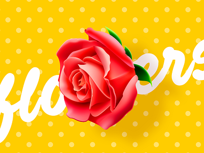 The Rose background cg drawing flower icons illustration rose vector