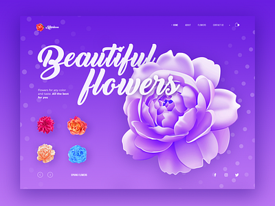 Illustrations for flowers shop branding design digital drawing flower icons illustration logo ui vector web