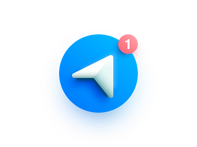 Telegram affinity designer icon illustration logo messenger telegram vector