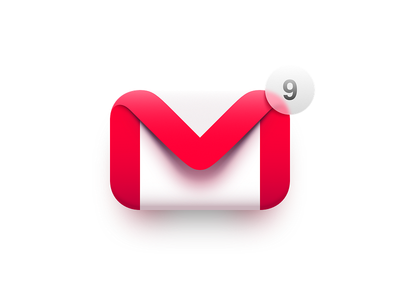 Gmail by Ruslan Babkin on Dribbble