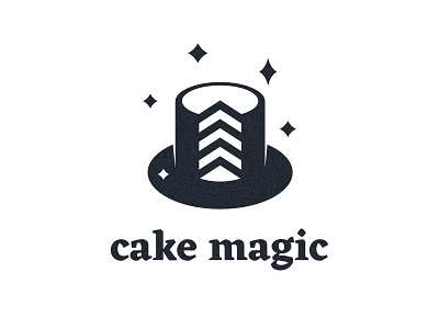 Cake Magic cake cooking dessert hat logo magic magic hat mark wonder сake shop