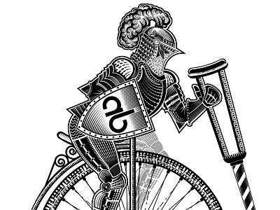 Corporate flag for E-commerce team bicycle bike bug cycle engraving illustration knight penny farthing penny farthing bicycle vector сrutch