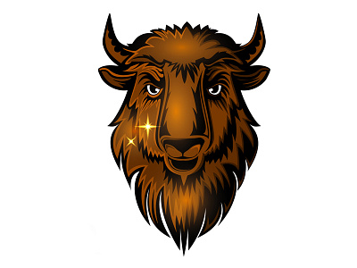 Sport club logo Buffalo buffalo club emblem label logo mascot sport symbol team vector