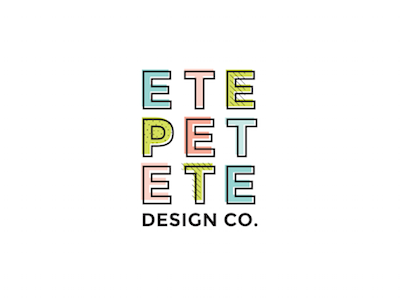 Logo Variation for Etepetete Design Co. brand logo