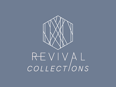 Logo Concept for Revival Collections brand brand design branding illustration lineart logo logomark logotype typography