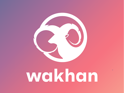 wakhan logo branding design gradient color icon illustration logo typography