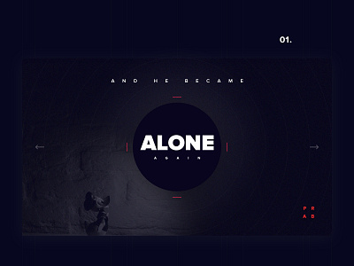Again_Alone_Banner branding clean design design flat style typography ui web website