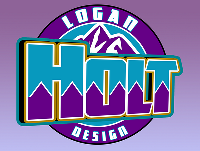 Logan Holt Design Utah basketball branding design graphic design illustration jazz logo nba utah