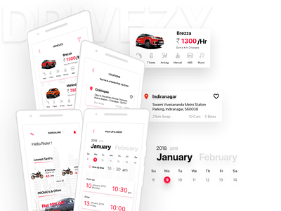 Drivezy app redesign.