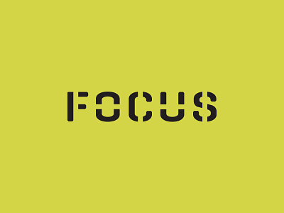 FOCUS - Moving Services focus moving services stencil yellow