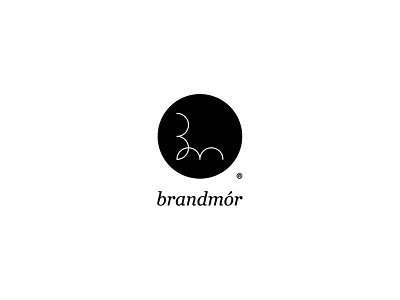 brandmor black white branding design italic logo los logos minimal monogram personal serif trade mark typography