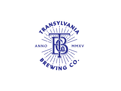TRANSYLVANIA BREWING Co.TM beer brewery craft craft beer handmade monogram transylvania typography