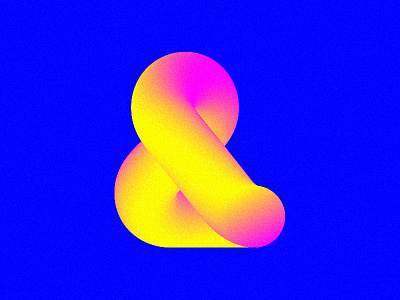 R&G&B ampersand bold bright color fat pink rgb typo yellow