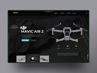 Landing Page Web Drone Store. app branding design figma graphic design illustration landing page logo ui vector website