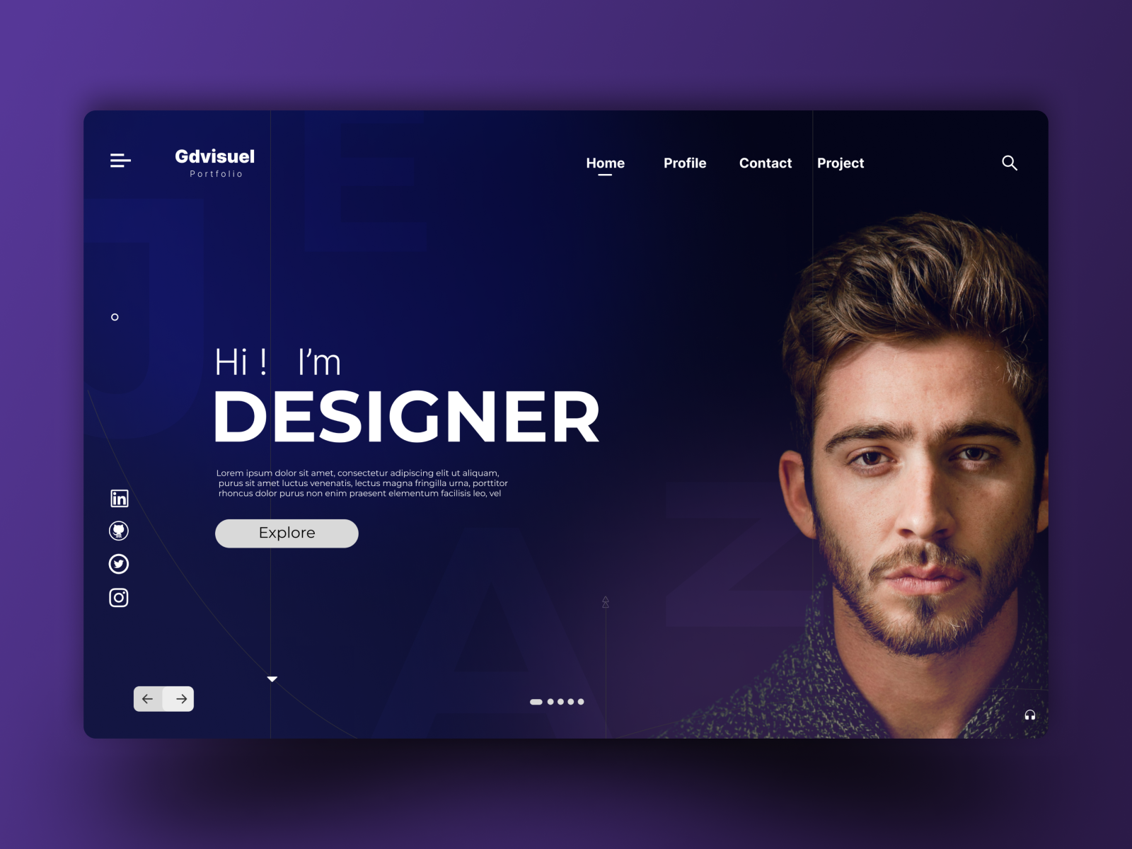 Landing Page Web Portfolio. by Moch Rizki Kurniawan on Dribbble