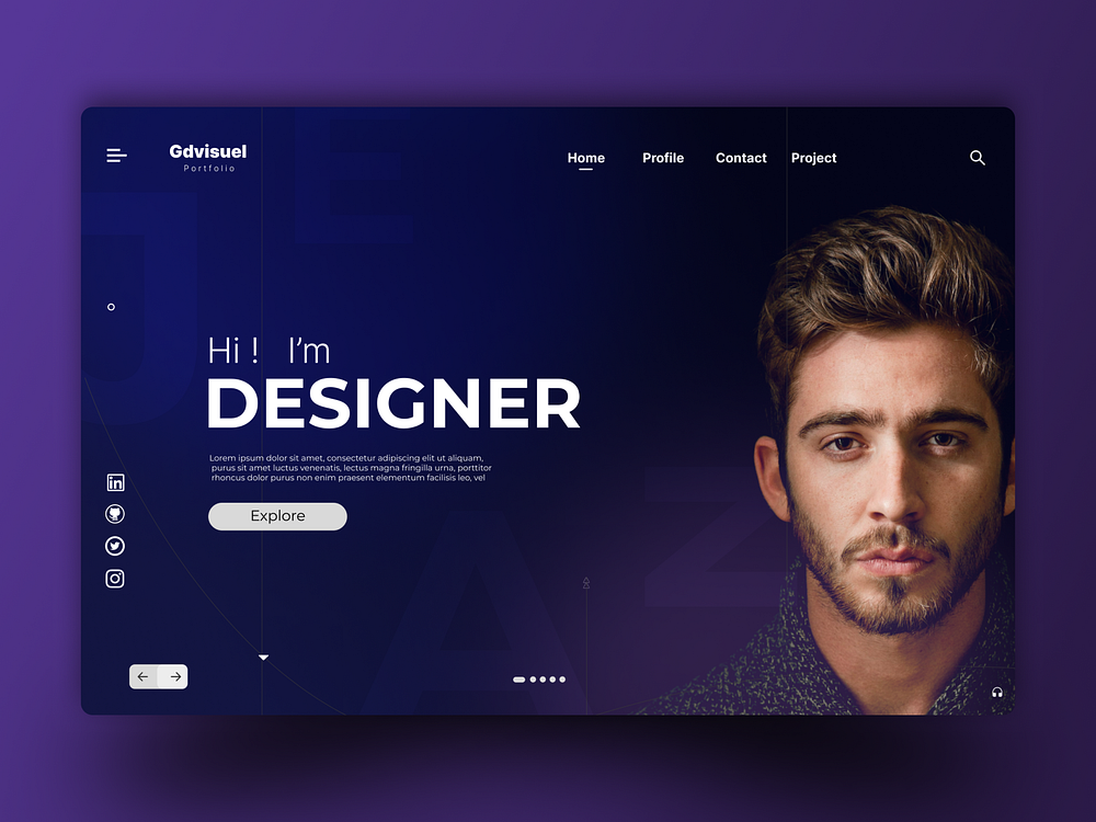 Landing Page Web Portfolio. by Moch Rizki Kurniawan on Dribbble