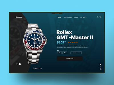 Landing Page Web Watch Products. app branding design figma graphic design illustration landing page landingpage logo ui ui design uiux vector website