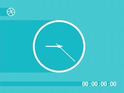 Dribbble Clock—Digtial Motion Explore clock digtal motion icon motion graphic ux watch