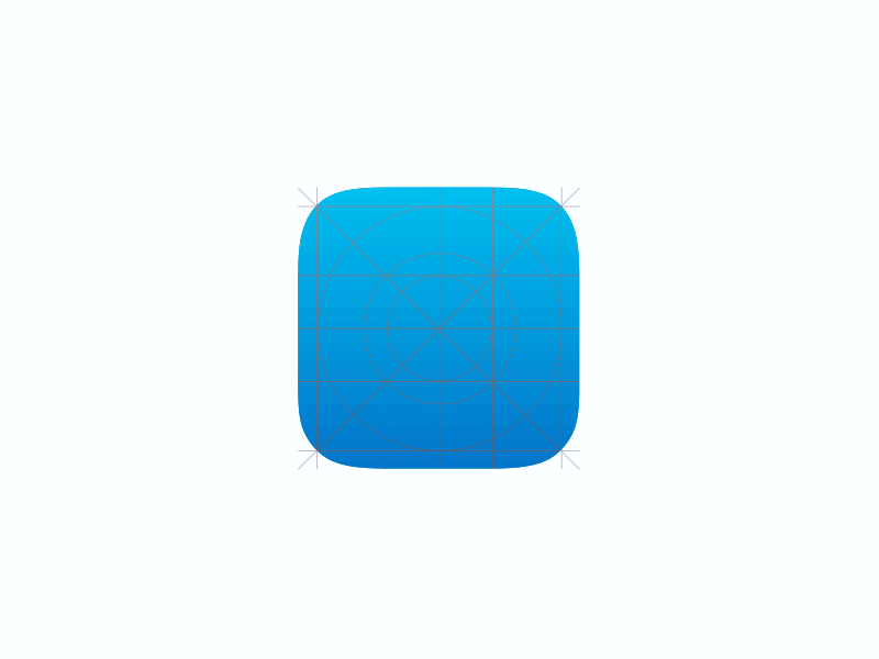 Ios7 icon gird by AE with one layer[GIF]