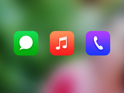 Icons redesign For Ios7