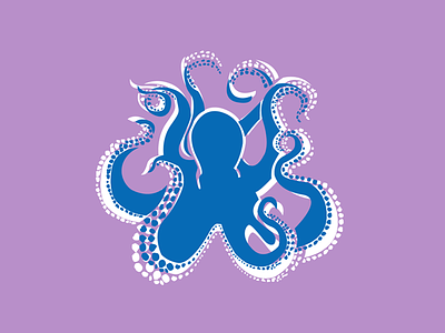 Eight Scoops: Logo branding ice cream illustration logo octopus