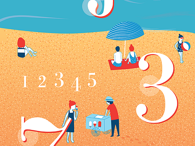 Adriatic: numbers font illustration numbers typeface