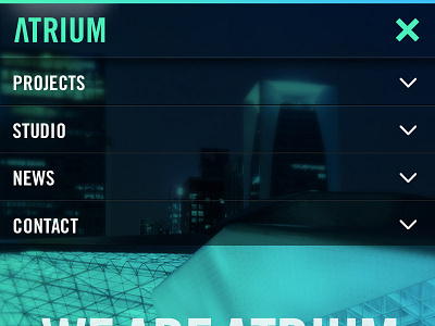 Atrium Mobile Navigation mobile navigation ui
