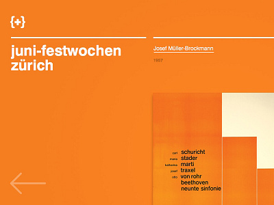 Swiss Gallery flat swiss typography