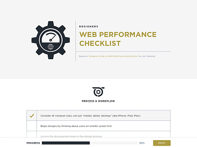 Desginer WPO Checklist concept landing performance