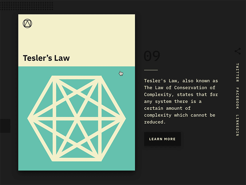 Tesler’s Law animation design laws of ux ux