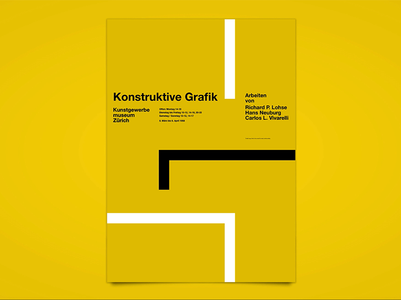 Konstruktive Graphik animation swiss