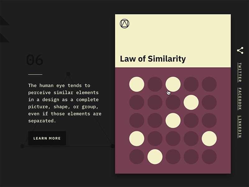 Law Of Similarity animation design laws of ux ux