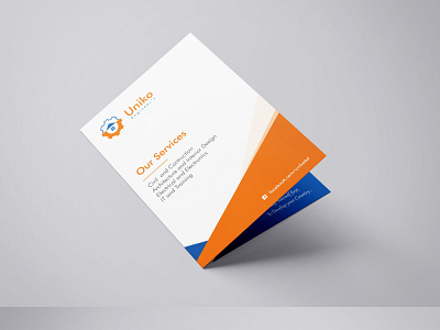 Minimalistic Bifold Brochure bifold brochure brochure design corporate design graphic design minimal design print design