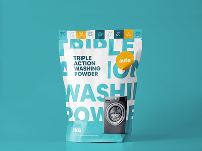 Wade washing powder branding digital packaging packaging design typogaphy typography art washing powder