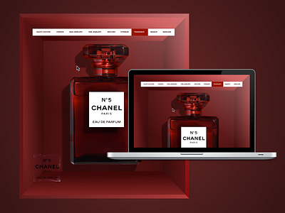 CHANEL N° 5 adobe xd app art clean daily ui design digital ui web web design