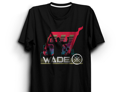 Wade T-shirt Design art basketball branding design empire graphic design greatness illustration logo miami miami heat mockup mockups print on demand sports t shirt t shirt design typography vector wade t shirt design