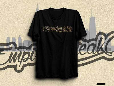 Streak City Gold T-shirt branding design empire graphic design illustration lmockups logo typography vector