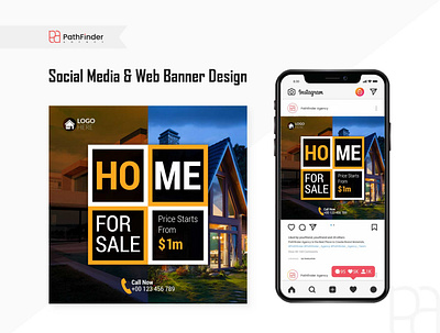 Real Estate Social Media Banner Design ad ad design advertisement banner ad banner ads banner design branding business corporate corporate banner design facebook ads graphic design instagram ads marketing real estate real estate banner design social media banner