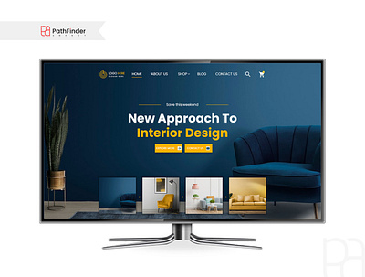 Interior Design Website Hero Slider Design branding corporate design graphic design hero slider home page interior design hero slider interior design website landing page template ui ui design uiux user experience user interface ux vector