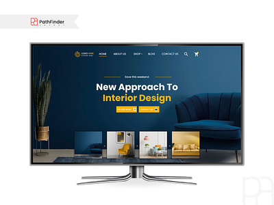 Interior Design Website Hero Slider Design