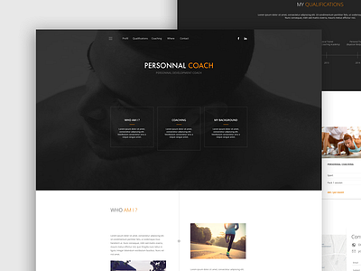 Personal coach website