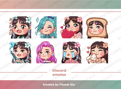 Emotes for Twitch/Discord branding custom customized design digital art discord emote emotes emoticon graphics personalized procreate stream streamig twitch