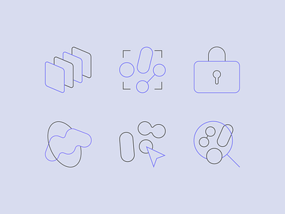 Biomatter designs icons