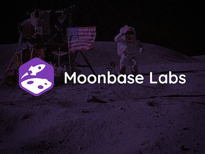 Moonbase Labs - Hi, Dribbble! icon labs logo moon planet rocket space ui user experience user interface ux wichita