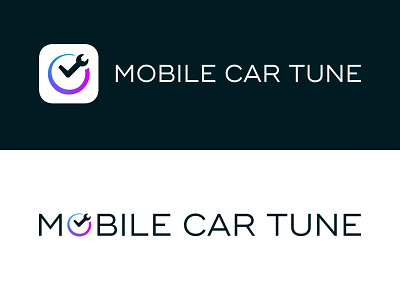 Mobile Car Tune Logo & Rebranding automotive branding car clock icon logo mechanic time wichita wrench